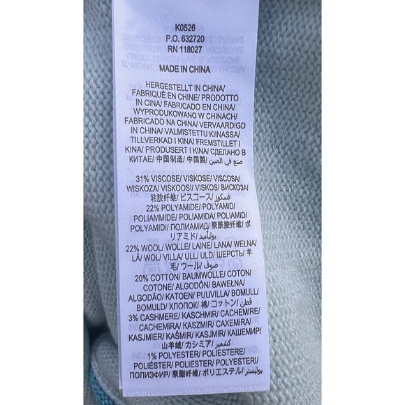 Boden Women's Knitted Relaxed Hoodie Fresh Water Size 6 - Picture 6 of 6